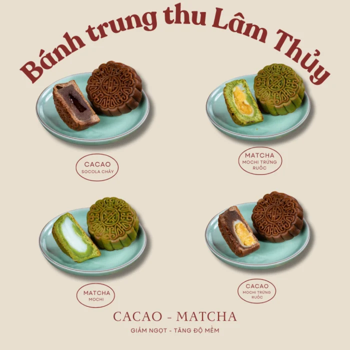 Bánh trung thu matcha cacao 85gr Lâm Thủy top 3 sản phẩm đáng mua 2026 - Bánh trung thu matcha cacao 85gr Lâm Thủy - #3