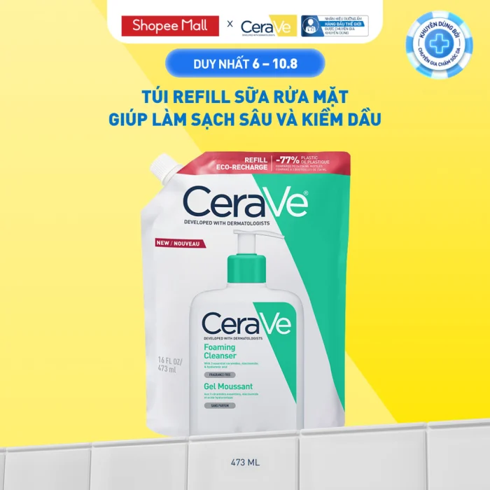 Cerave Foaming Cleanser - đánh giá thực tế