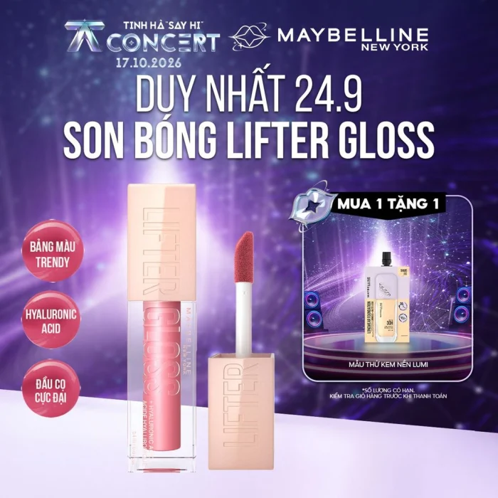 Son Lifter Gloss Maybelline 2026 liệu có làm môi căng mọng như lời đồn