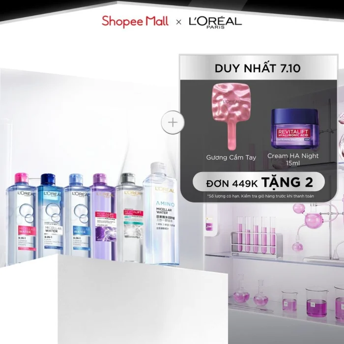 Nước tẩy trang L’Oreal Micellar Water dùng hằng ngày có tốt?