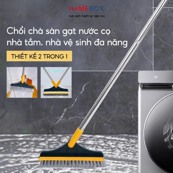 Cây Chà Sàn Nhà Tắm Đa Năng 2 Trong 1, Chổi Cọ Sàn Gạt Nước Phòng Tắm Nhà Vệ Sinh Lau Kính Tiện Dụng vật dụng tiện ích cuộc sống 2026 - Cây Chà Sàn Nhà Tắm Đa Năng 2 Trong 1, - #3