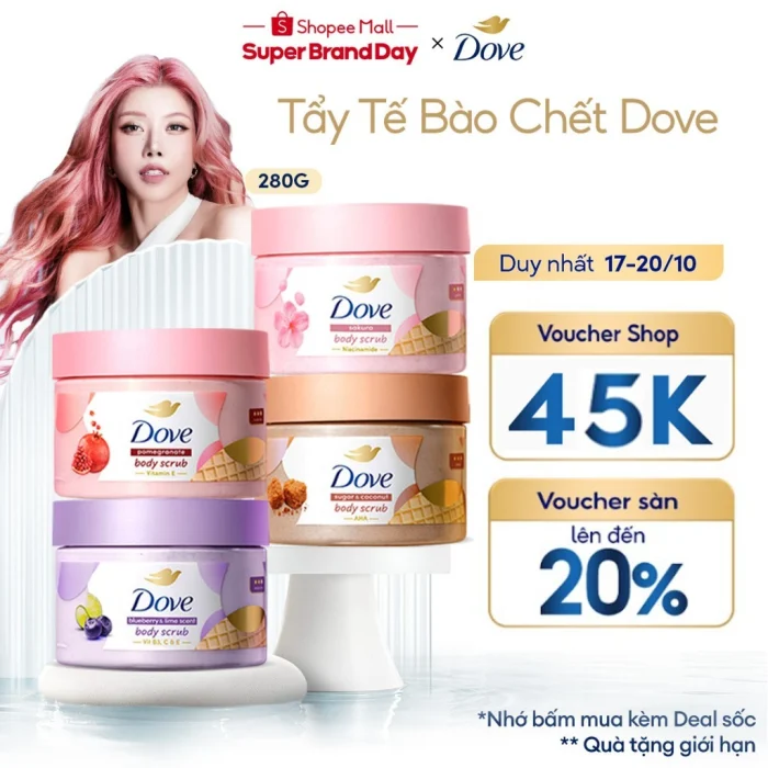 Tẩy Tế Bào Chết Body Dove Việt Quất Chanh có thực sự sáng mịn da trong năm 2026?