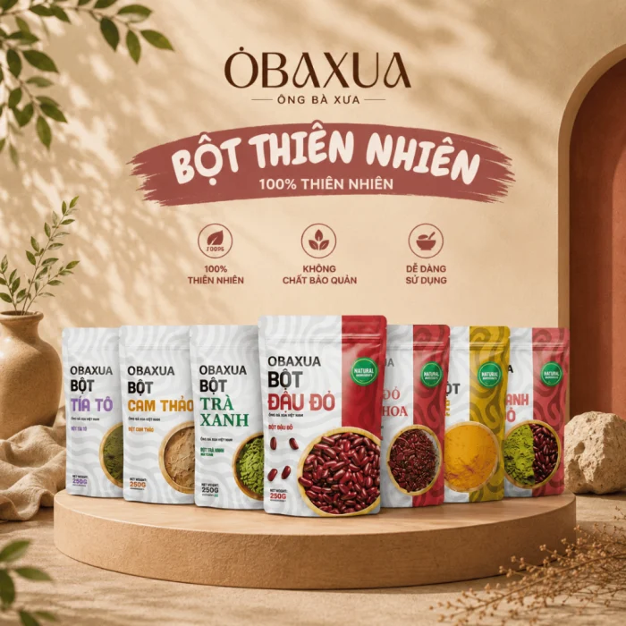 OBAXUA Bột Thiên Nhiên dùng có thật sự dịu nhẹ trong năm 2026?