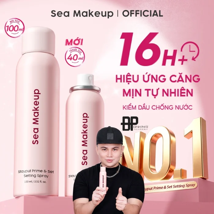 Xịt khoá nền Sea Makeup Stayput liệu có như lời đồn?