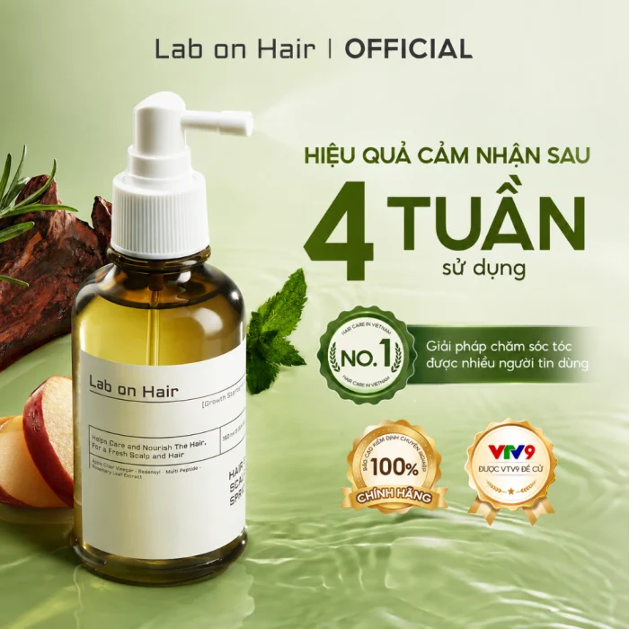 Xịt mọc tóc Lab on Hair - đánh giá thực tế